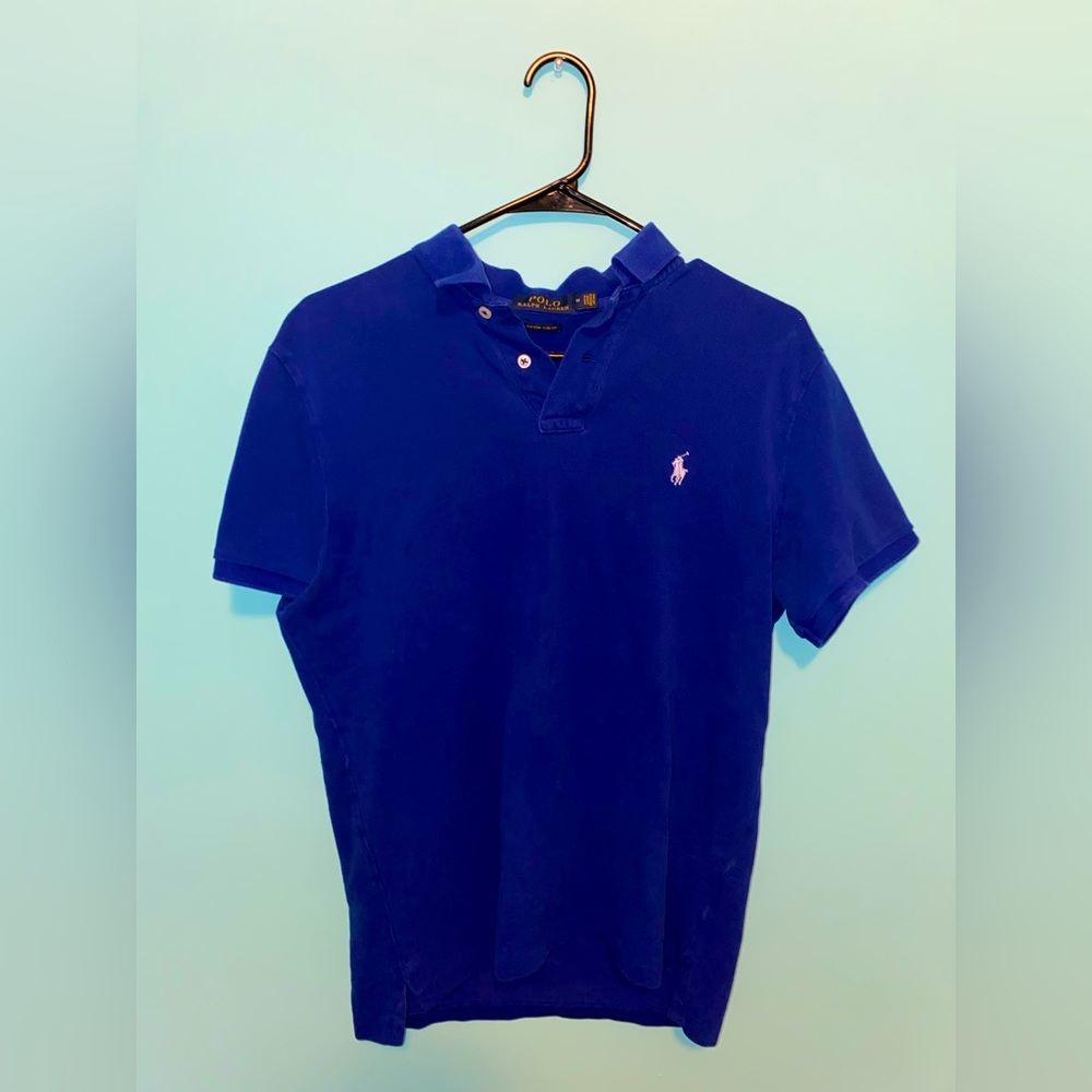 Polo Ralph Lauren Blue short sleeve collared shirt